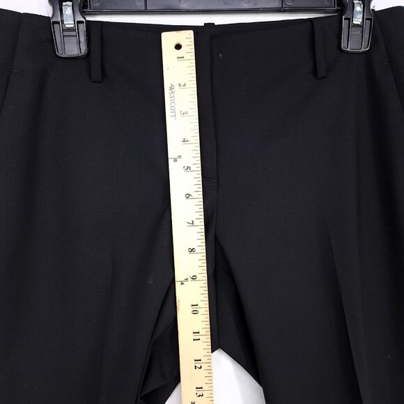 Theory Wool Straight Leg Dress Pants Womens Size 8 Career Black - Picture 11 of 14